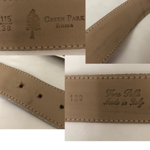 Vintage Sz L Patriotic Country Western Leather Belt - Picture 11 of 14